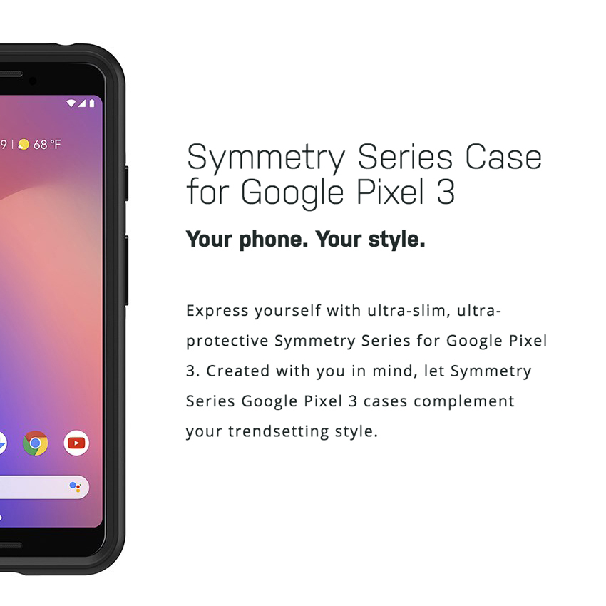 Otterbox symmetry series case outlet for google pixel 3